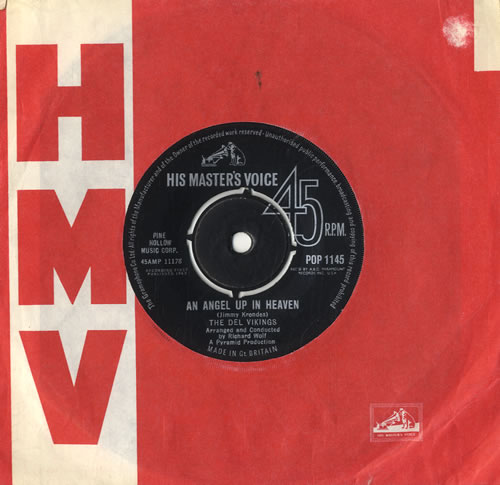 The Del Vikings The Fishing Chant 7" vinyl single (7 inch record / 45) UK D~V07TH571474