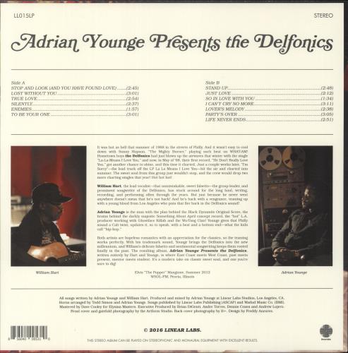 The Delfonics Adrian Younge Presents The Delfonics vinyl LP album (LP record) US ICZLPAD865122