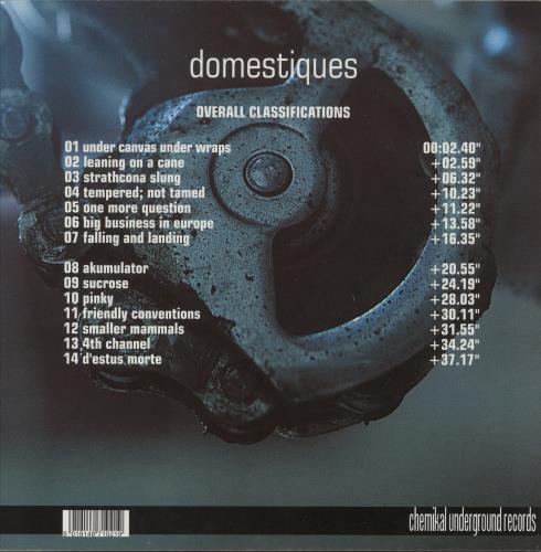 The Delgados Domestiques vinyl LP album (LP record) UK DLGLPDO397080