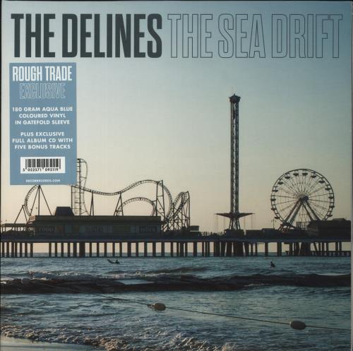 The Delines The Sea Drift - Blue vinyl + CD vinyl LP album (LP record) UK 4L-LPTH872048