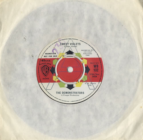 The Demonstrators Sweet Violets 7" vinyl single (7 inch record / 45) UK 6DE07SW483497