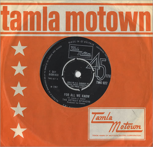 The Detroit Spinners For All We Know 7" vinyl single (7 inch record / 45) UK DS-07FO297359