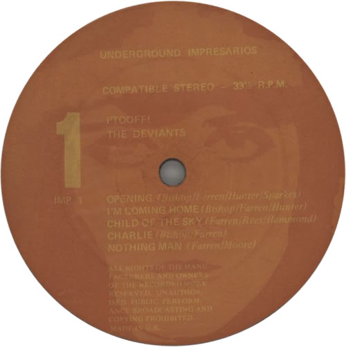 The Deviants Ptooff! - 1st - Poster Sleeve - G vinyl LP album (LP record) UK DVTLPPT612791