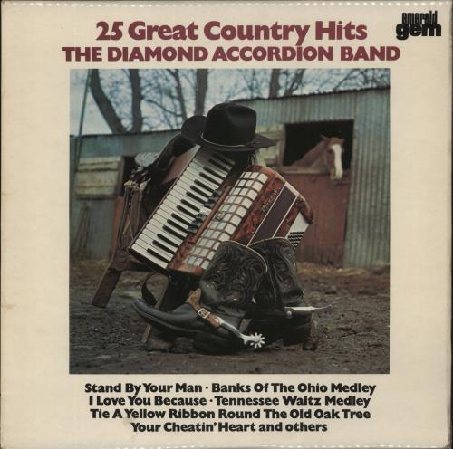 The Diamond Accordion Band 25 Great Country Hits vinyl LP album (LP record) UK 9JELPGR870333