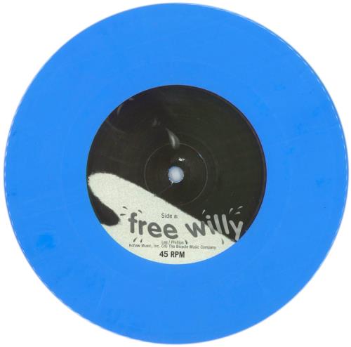 The Dickies Free Willy - Blue Vinyl 7" vinyl single (7 inch record / 45) US DIC07FR868451