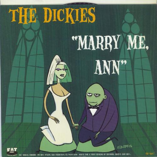 The Dickies My Pop The Cop 7" vinyl single (7 inch record / 45) US DIC07MY870531