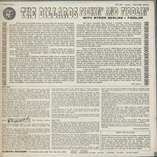 The Dillards Pickin' And Fiddlin'- Shrink vinyl LP album (LP record) US DIZLPPI686464