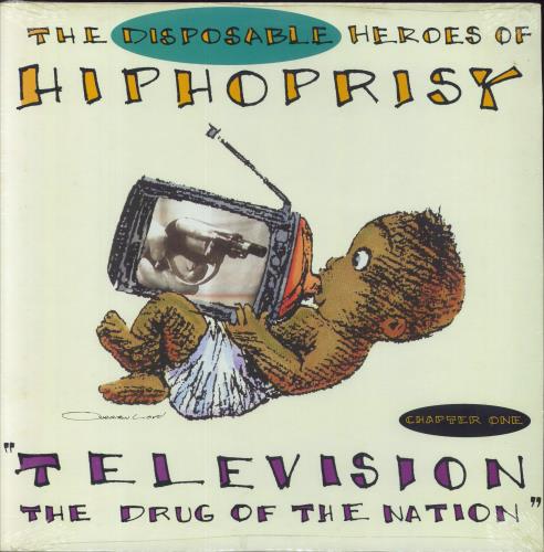 The Disposable Heroes Of Hiphoprisy Television, The Drug Of The Nation - Sealed 12" vinyl single (12 inch record / Maxi-single) US DHH12TE265315