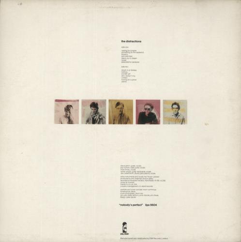 The Distractions Nobody's Perfect vinyl LP album (LP record) UK DTCLPNO449030