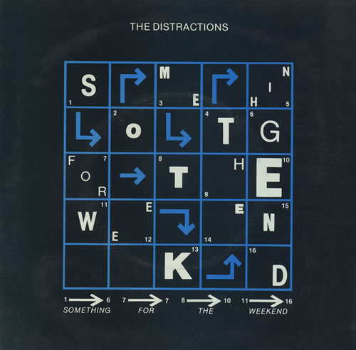 The Distractions Something For The Weekend 7" vinyl single (7 inch record / 45) UK DTC07SO449720