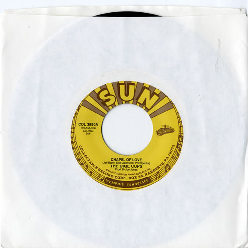 The Dixie Cups Chapel Of Love 7" vinyl single (7 inch record / 45) US DXC07CH600888