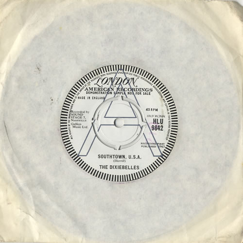 The Dixiebelles Southtown U.S.A. 7" vinyl single (7 inch record / 45) UK DXB07SO483635