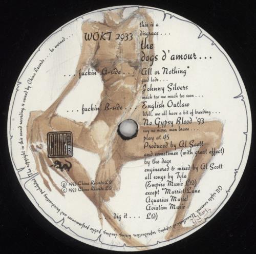 The Dogs D'Amour All Or Nothing EP + Poster 12" vinyl single (12 inch record / Maxi-single) UK DOG12AL187517