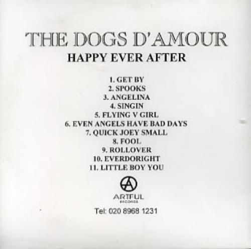 The Dogs D'Amour Happy Ever After CD-R acetate UK DOGCRHA286818