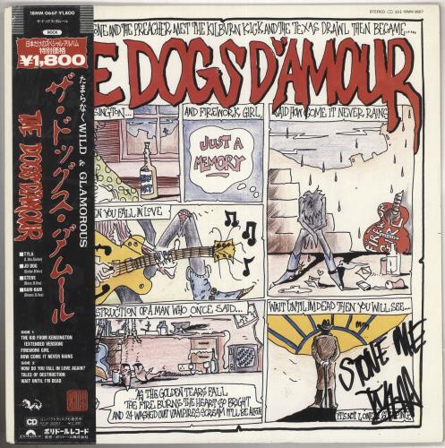 The Dogs D'Amour The Dogs D'Amour - Signed 12" vinyl single (12 inch record / Maxi-single) Japanese DOG12TH741144