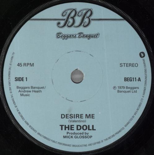The Doll Desire Me 7" vinyl single (7 inch record / 45) UK DO107DE823055