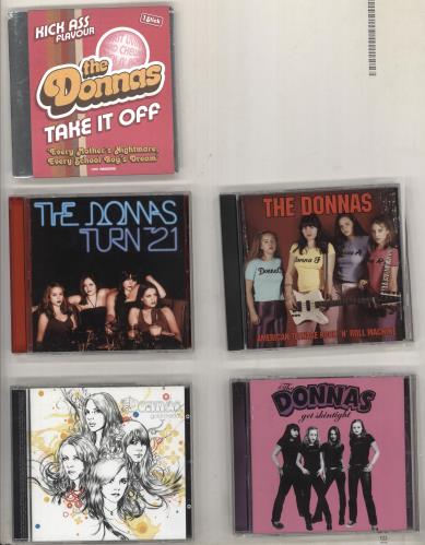 The Donnas 4 CD Albums & 1 CD Single CD album (CDLP) US T/DCDCD735206
