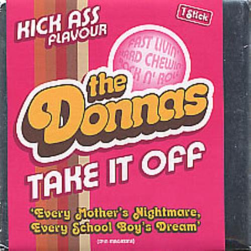 The Donnas Take It Off - Chewing Gum Pack CD single (CD5 / 5") UK T/DC5TA260963