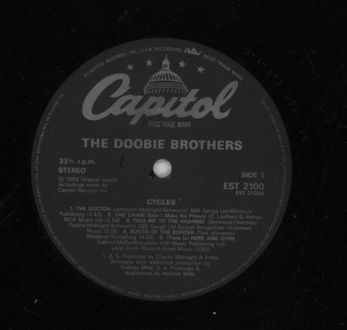 The Doobie Brothers Cycles vinyl LP album (LP record) UK DOOLPCY290424