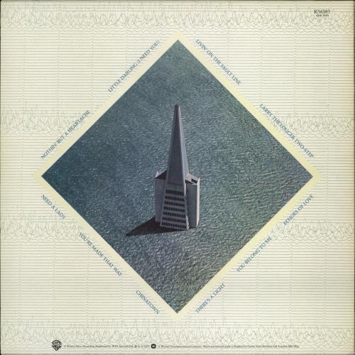 The Doobie Brothers Livin' On The Fault Line vinyl LP album (LP record) UK DOOLPLI769919