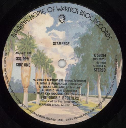 The Doobie Brothers Stampede vinyl LP album (LP record) UK DOOLPST612074