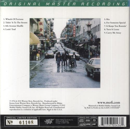 The Doobie Brothers Takin' It To The Streets super audio CD SACD US DOOSATA863156