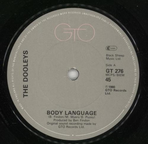 The Dooleys Body Language 7" vinyl single (7 inch record / 45) UK D/Y07BO586101