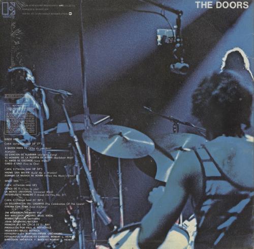 The Doors Absolutamente En Vivo - Absolutely Live - Single Pocket Sleeve 2-LP vinyl record set (Double LP Album) Mexican DOR2LAB873368