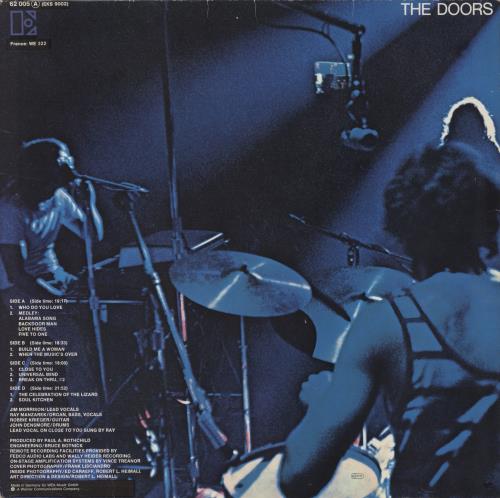 The Doors Absolutely Live - Red Label - EX 2-LP vinyl record set (Double LP Album) German DOR2LAB806268