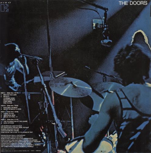 The Doors Absolutely Live 2-LP vinyl record set (Double LP Album) Portuguese DOR2LAB863969