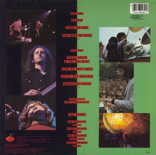 The Doors Alive She Cried vinyl LP album (LP record) German DORLPAL820387