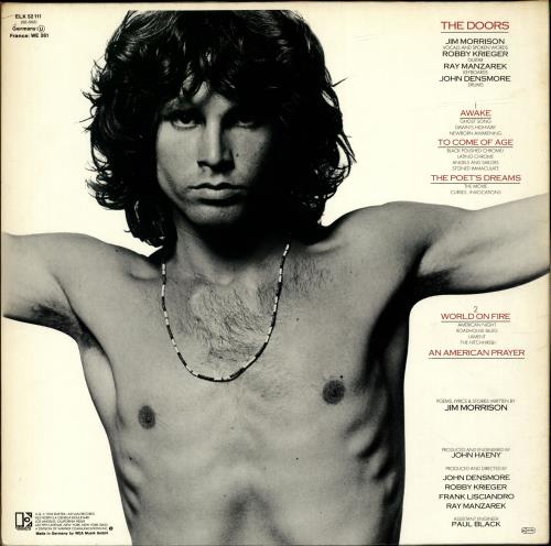 The Doors An American Prayer - red label vinyl LP album (LP record) German DORLPAN699154