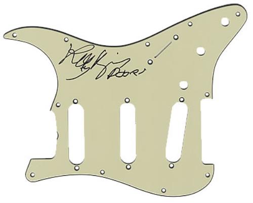 The Doors Autographed Scratch Plate memorabilia US DORMMAU383636