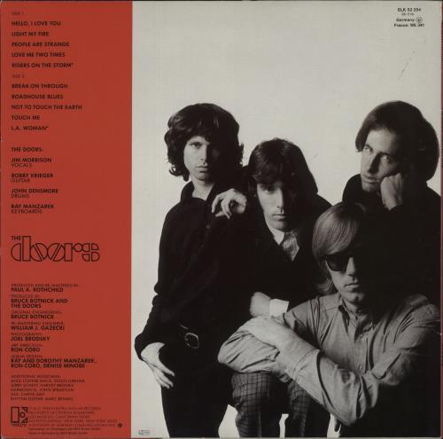The Doors Greatest Hits vinyl LP album (LP record) German DORLPGR577413