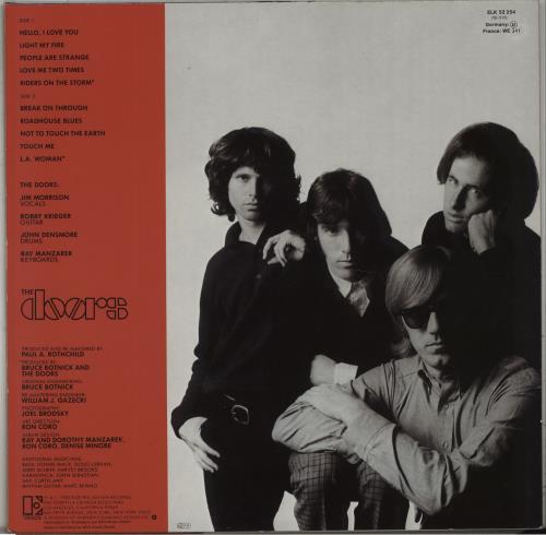 The Doors Greatest Hits vinyl LP album (LP record) German DORLPGR672630