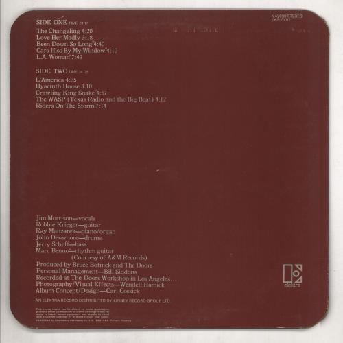 The Doors L.A. Woman - 1st - G vinyl LP album (LP record) UK DORLPLA738082