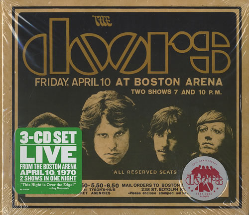 The Doors Live In Boston 1970 3-CD album set (Triple CD) US DOR3CLI465332