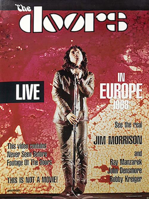 The Doors Live In Europe 1968 poster US DORPOLI456093