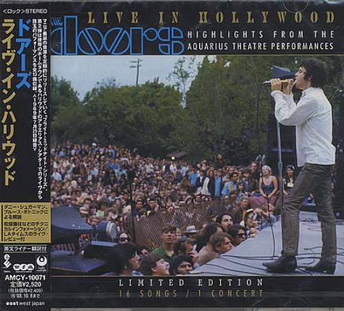 The Doors Live In Hollywood CD album (CDLP) Japanese DORCDLI222845