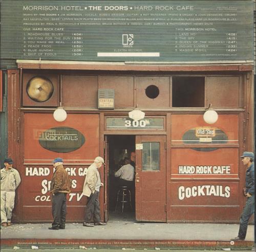 The Doors Morrison Hotel vinyl LP album (LP record) Canadian DORLPMO707272