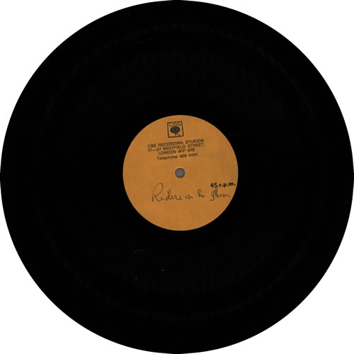The Doors Riders On The Storm (Edit Version) acetate UK DORATRI626931