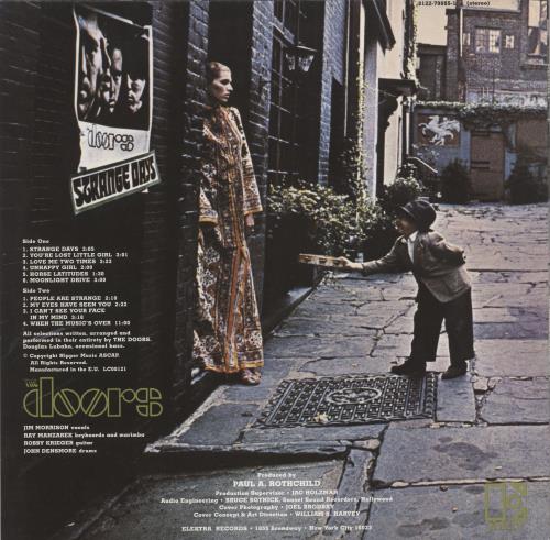 The Doors Strange Days - 180gm + lyric insert - EX vinyl LP album (LP record) UK DORLPST877619