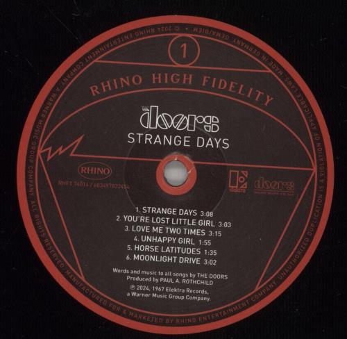 The Doors Strange Days - 180gram vinyl LP album (LP record) US DORLPST887701