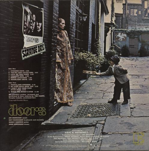 The Doors Strange Days - Butterfly Label vinyl LP album (LP record) UK DORLPST434841