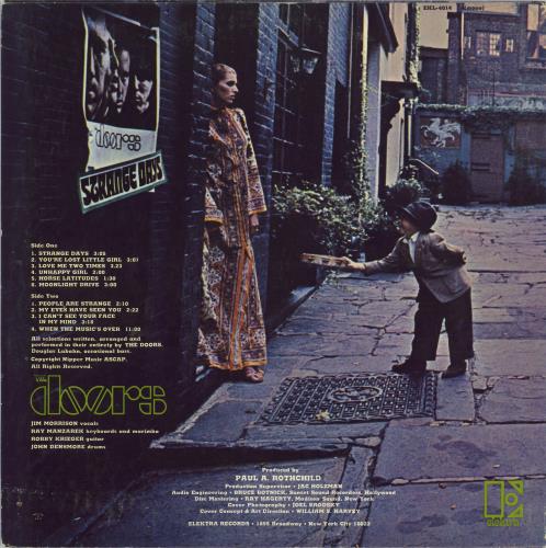 The Doors Strange Days - mono - CTH - VG vinyl LP album (LP record) US DORLPST210951