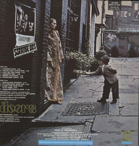 The Doors Strange Days - Red Label vinyl LP album (LP record) German DORLPST706654