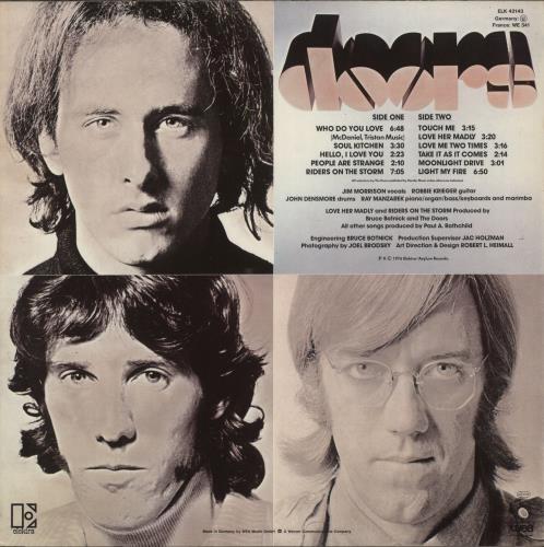 The Doors The Best Of The Doors vinyl LP album (LP record) German DORLPTH552533