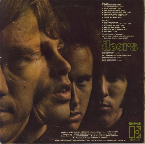 The Doors The Doors - 1st - EX-/VG vinyl LP album (LP record) UK DORLPTH797075
