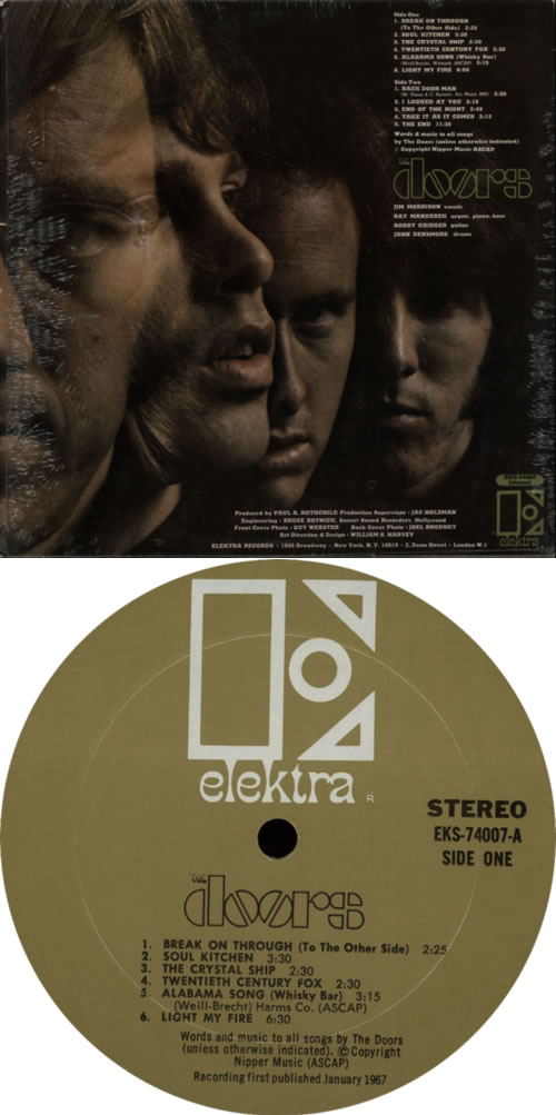 The Doors The Doors - 1st vinyl LP album (LP record) US DORLPTH83226