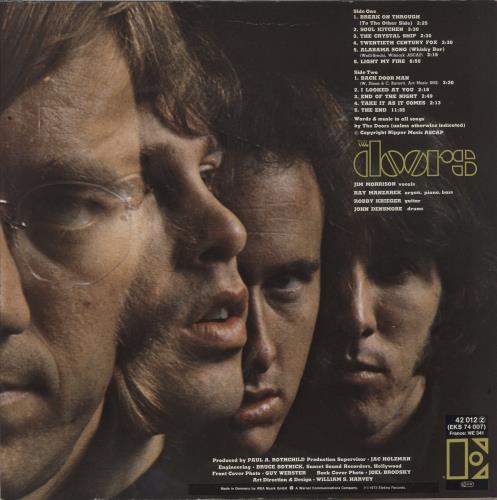 The Doors The Doors - Red Label vinyl LP album (LP record) German DORLPTH437461